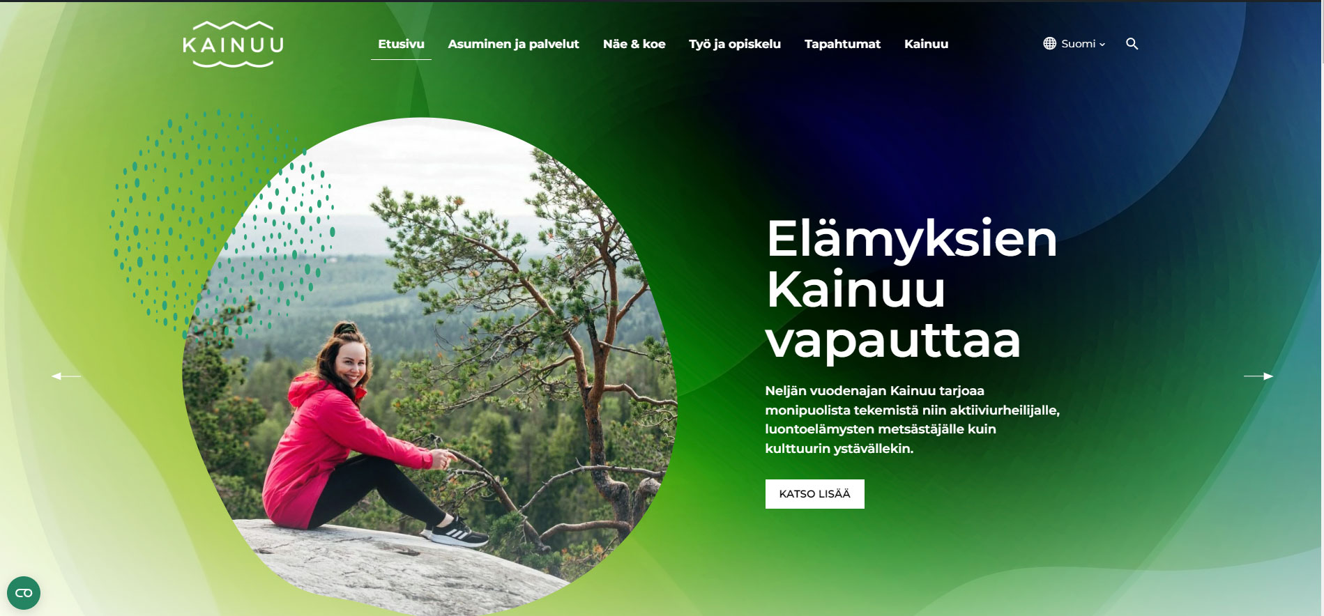 Kainuu.fi etusivun kuva