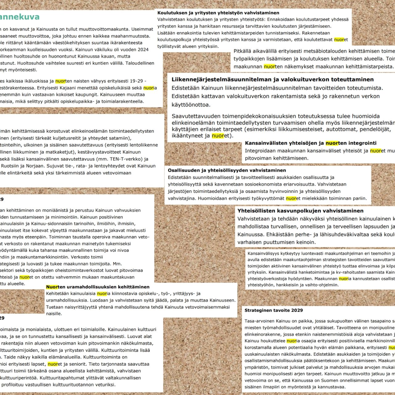 Nuorisomainintoja maakuntaohjelmassa 2026 – 2029